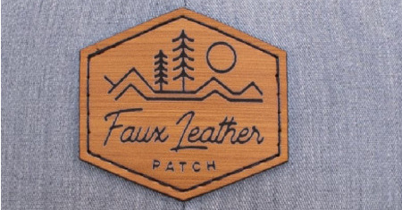 Pacific Headwear faux leather patch