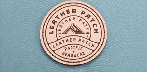 Pacific Headwear genuine leather patch