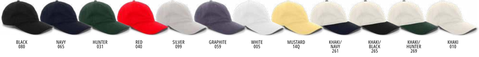 P201C Hat Colors