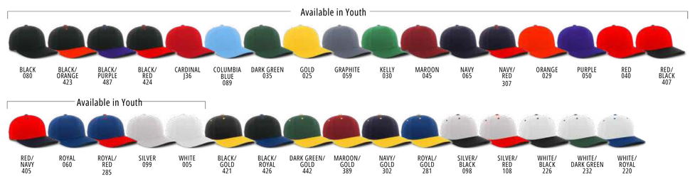 P302C Hat Colors