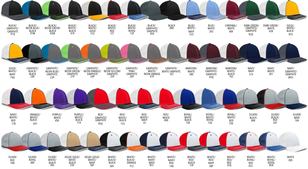Pacific 404F Trucker Flexfit Hat With Custom Logo Embroidery Pacific 