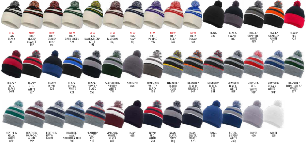 641K Beanie Colors
