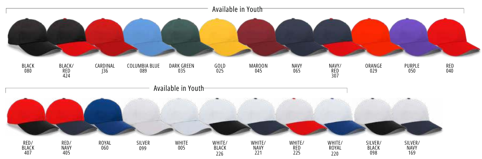 805M Hat Colors