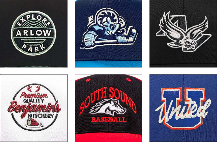 Flat Embroidery by Pacific Headwear
