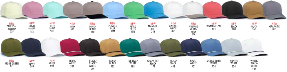 P424 Hat Colors