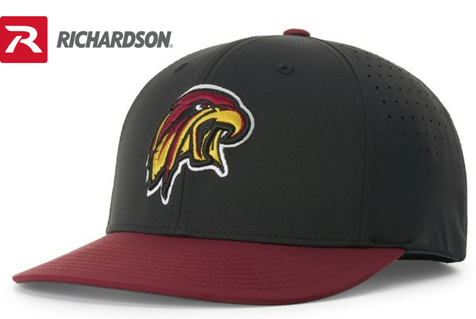 A dynamic photo showcasing the Richardson PTS30 Lite FlexFit Hat, prominently displayed in a vibrant red color. The image captures the hat's sleek, structured design and highlights its pre-curved visor and breathable mesh back panels. Positioned against a soft, blurred background that accentuates the hat's sporty and stylish appeal, this photo perfectly illustrates the PTS30’s suitability for athletes and casual wearers alike, emphasizing its comfort and versatility.