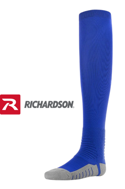 Richardson PTS Sentinel Sock featuring Stay-Dri moisture management technology, underfoot reinforcement for added cushioning, and knit-in arch support for enhanced stability and comfort during intense gameplay.