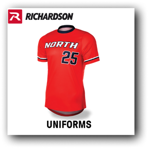 Richardson baseball uniform jersey with pro-style decoration