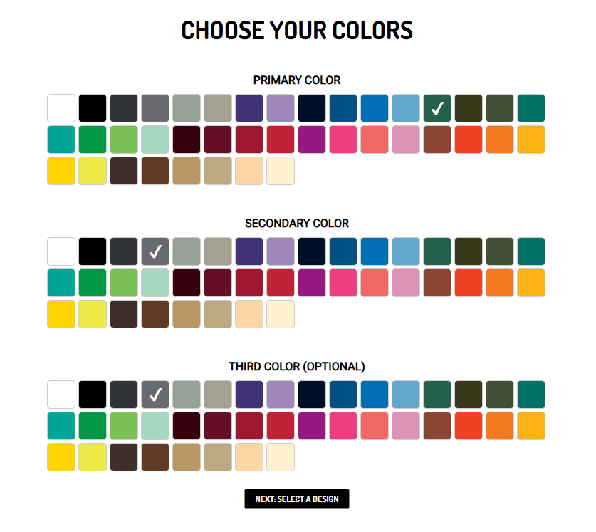 champro baseball sublimated uniform color selection