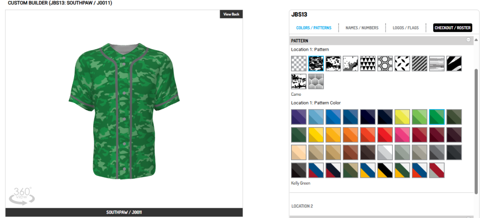 Champro Sublimated uniform design 