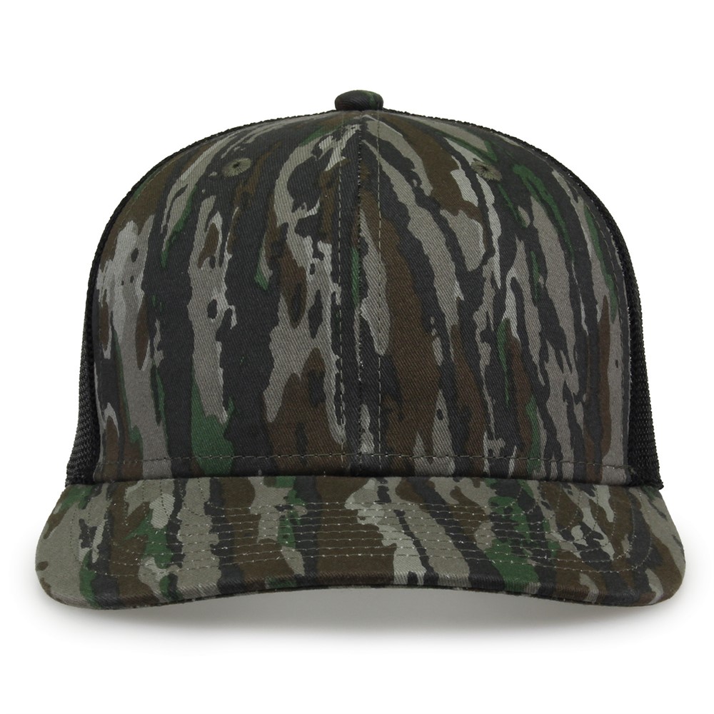 GB452C Camo Everyday Trucker Mesh Adjustable Hat by The Game Headwear