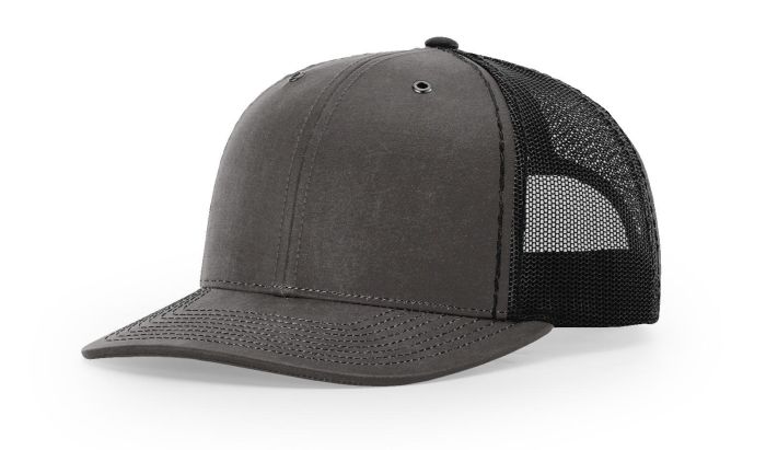 Frick Steam Engine Tractor Snapback Hat – Black Trucker Cap With Dark Gray Mesh