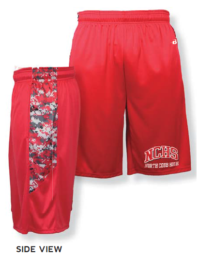 Multiple Sizes Red Poly Shorts - Used Badger Sport