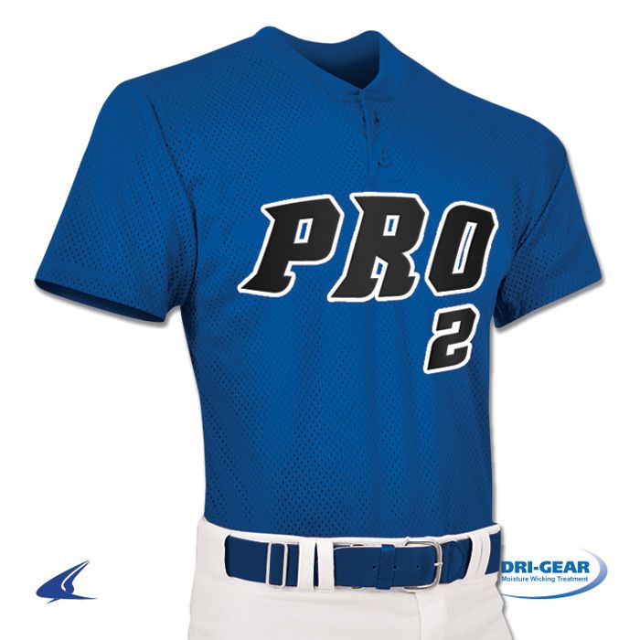 Pro Mesh 2-Button Baseball Jersey by Champro Sports Style Number: BS2