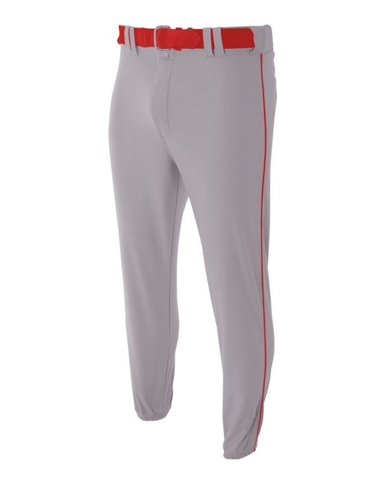 Details about   NEW A4 PRO STYLE OPEN BOTTOM ADULT BASEBALL PANT GRAY W/FOREST GREEN PIPING 