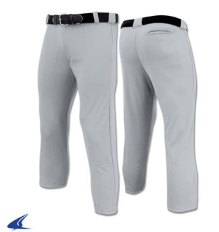 Grey Black Champro Looper Pull-Up Youth Boy's Baseball Pants White 