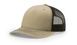 Richardson 112FP Khaki Coffee Trucker Mesh Hat
