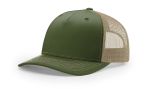 Richardson 112FP Army Olive Trucker Mesh Hat