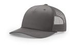 Richardson 112FPR Charcoal/Charcoal Five Panel Trucker Mesh Hat With Rope