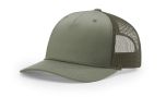Richardson 112FPR Loden/Loden Five Panel Trucker Mesh Hat With Rope