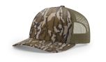 Richardson 112PFP Mossy Oak Bottomland/Loden Trucker Mesh Hat