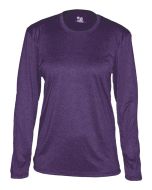Pro Heather Ladies Long Sleeve Tee by Badger Sport Style Number 4364