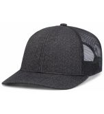 Pacific Headwear 210C Black Heather/Black/Black Heather
