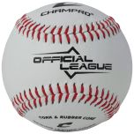 CHAMPRO OFFICIAL LEAGUE - CORK/RUBBER CORE - GENUINE LEATHER COVER CBB-40 1(dozen)