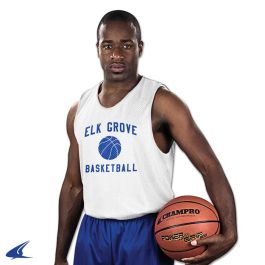 Champro Zone Maglia Da Basket Reversibile In Poliestere - Unisex Adulto, Scollo A V, Fondo Aperto Per Stampa - Taglia Unica