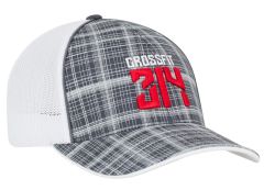111C Crosshatch Trucker Mesh Adjustable Hat with 3D Custom Embroidery by Pacific Headwear FREE SHIPPING