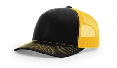 Richardson 112 Wholesale Black/Gold Hat