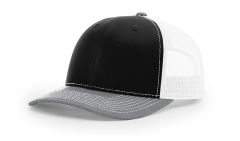 Richardson 112 Wholesale Black/White/Heather Grey Hat