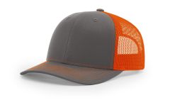 Richardson 112 Wholesale Charcoal/Orange Hat