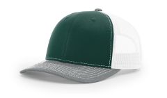 Richardson 112 Wholesale Dark Green/White/Heather Grey Hat