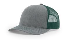 Richardson 112 Wholesale Heather Grey/Dark Green Hat