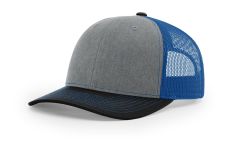 Richardson 112 Wholesale Heather Grey/Royal/Black Hat