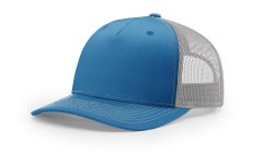 Richardson 112FP Cobalt Blue Grey Trucker Mesh Hat