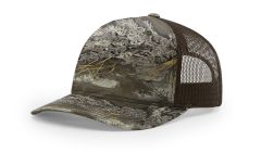 Richardson 112PFP Realtree Max-1 XT/Brown Trucker mesh hat