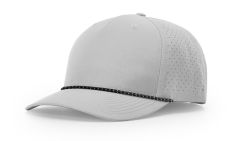 Richardson 355 Silver/Black-Silver Laser Perforated Performance Rope Hat FREE SHIPPING