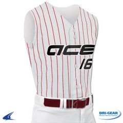 Pro-Style Sleeveless Warp Knit Full Button Baseball Jersey by Champro Sports Style Number: BS16