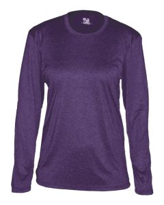 Pro Heather Ladies Long Sleeve Tee by Badger Sport Style Number 4364