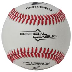 CHAMPRO OFFICIAL LEAGUE - CUSHION CORK CORE - FULL GRAIN LEATHER COVER CBB-200 1(dozen)