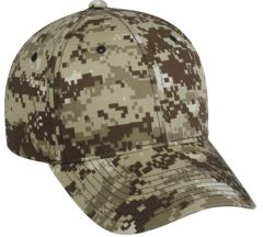 Adjustable Structured Digital Camo Cap by Outdoor Cap Style Number DC 610