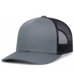 104C Graphite/Black/Graphite Mesh Snapback Adjustable by Pacific Headwear