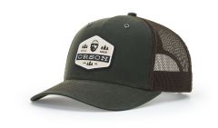 112WH Black Hawthrone Trucker Mesh Adjustable Hat by Richardson FREE SHIPPING