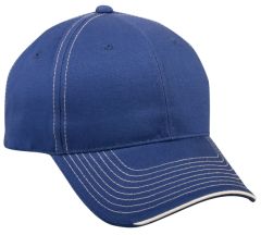 Brushed Twill Hook/Loop Adjustable Hat by OC Sports BTP-100