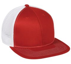 Twill Front Trucker Mesh Adjustable Hat by OC Sports MBW-700