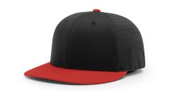 Black/Red Richardson PTS30 Hat Perforated Ignite Lite R-Flex
