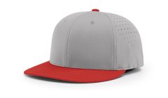 Grey/Red Richardson PTS30 Hat Perforated Ignite Lite R-Flex