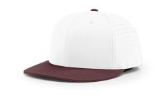 White/Maroon Richardson PTS30 Hat Perforated Ignite Lite R-Flex
